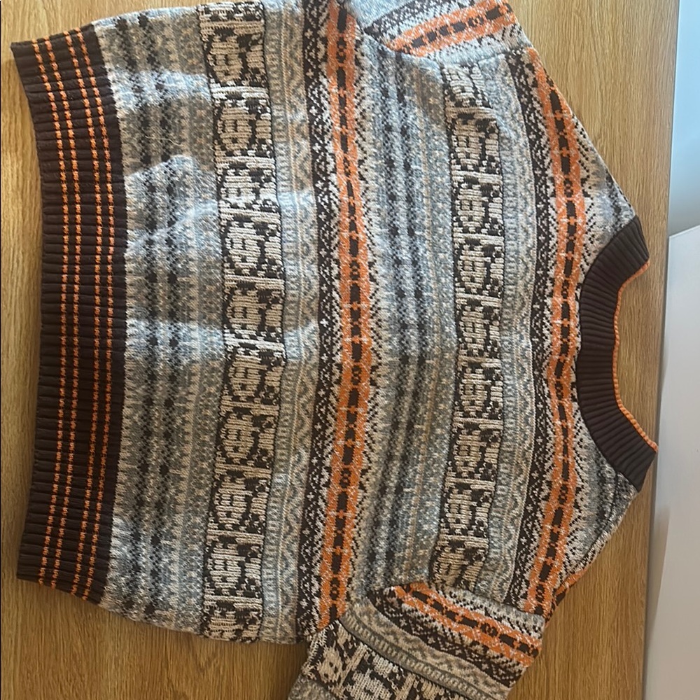 Men's Multicolor Patterned Sweater - Picture 3 of 3